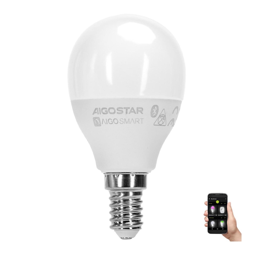 LED RGBW Bombilla G45 E14/4,9W/230V 2700-6500K - Aigostar