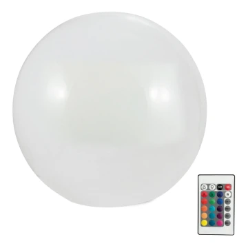 LED RGBW Lámpara solar BALL LED/3,2V diá. 20 cm IP65 + control remoto