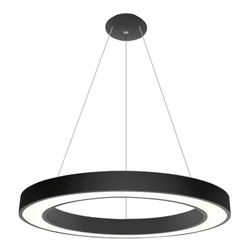 LED2 - Lámpara LED colgante SATURN LED/80W/230V 3000K diá. 80 cm negro