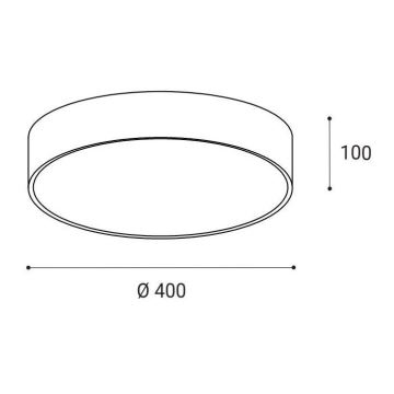 LED2 - Plafón LED MONO LED/30W/230V 3000K/4000K blanco