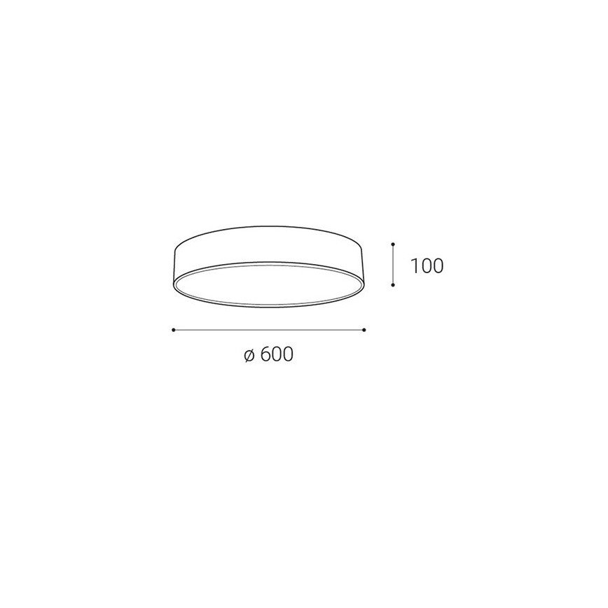 LED2 - Plafón LED regulable MONO LED/60W/230V 3000K/4000K blanco