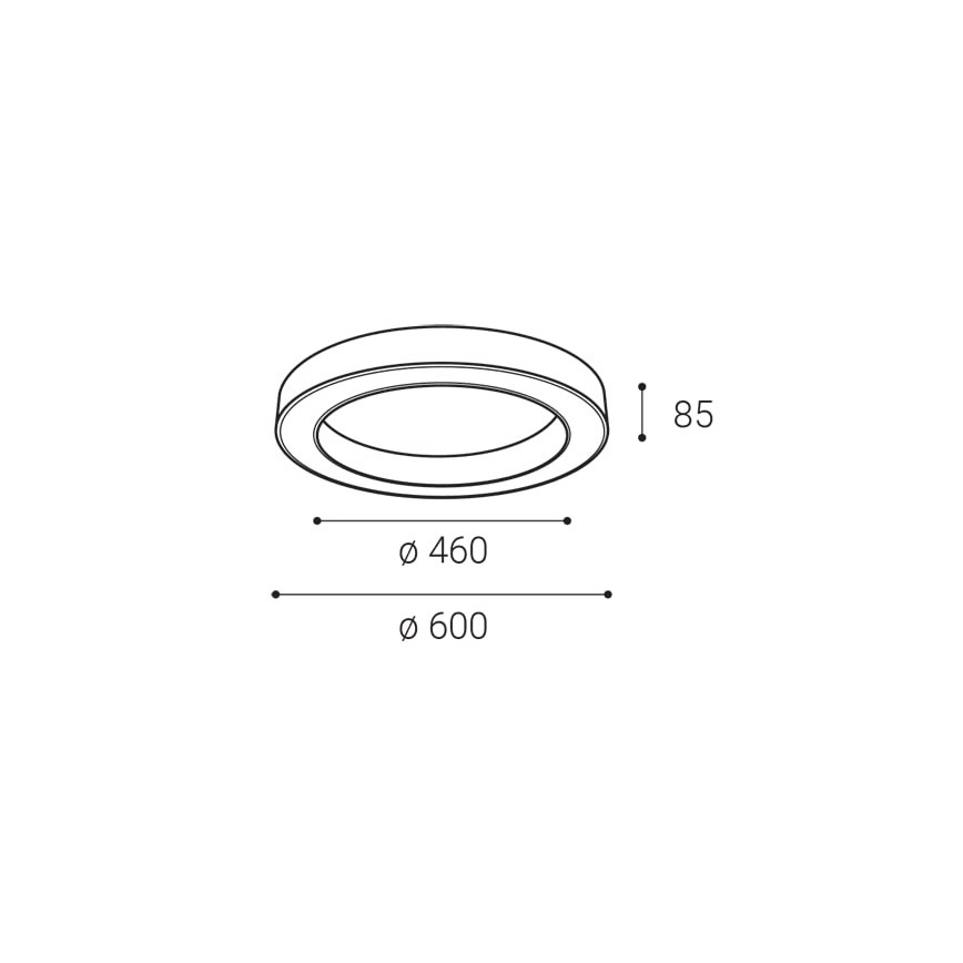 LED2 - Plafón LED regulable SATURN LED/50W/230V 3000K/4000K blanco