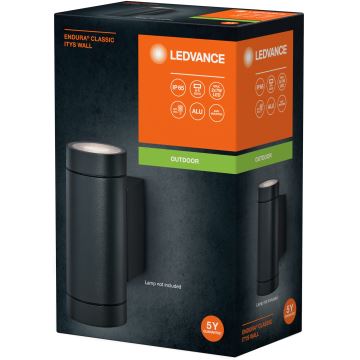 Ledvance - Aplique de exterior ITYS 2xGU10/35W/230V IP65