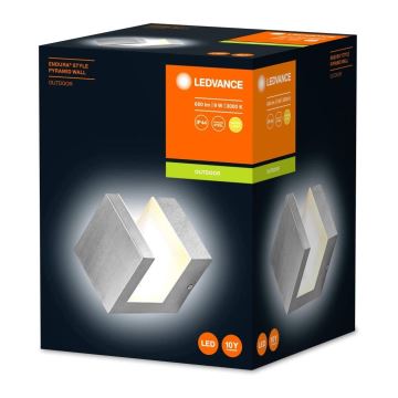 Ledvance - Aplique de exterior LED PYRAMID LED/9W/230V IP44
