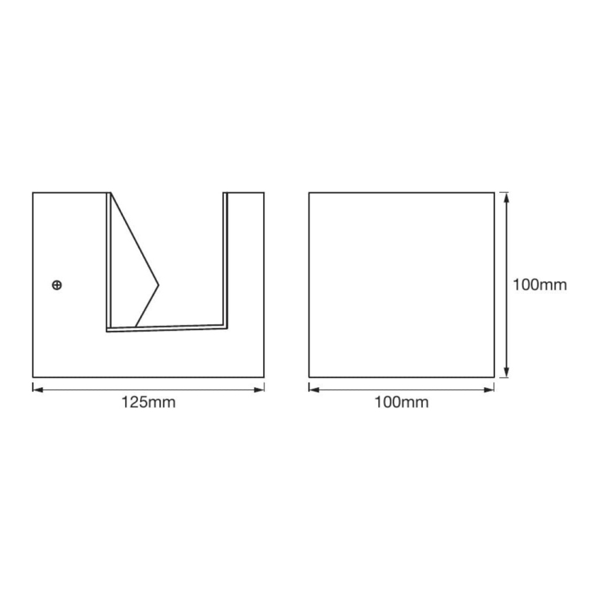 Ledvance - Aplique de exterior LED PYRAMID LED/9W/230V IP44