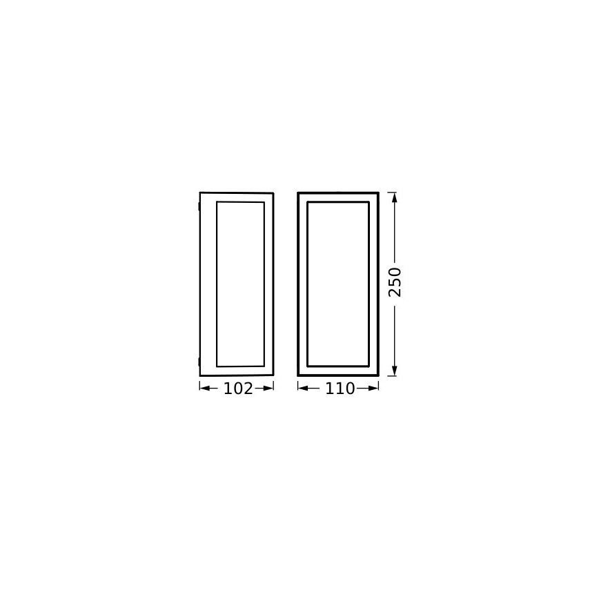 Ledvance - Aplique de exterior RADO 1xE27/18W/230V IP65