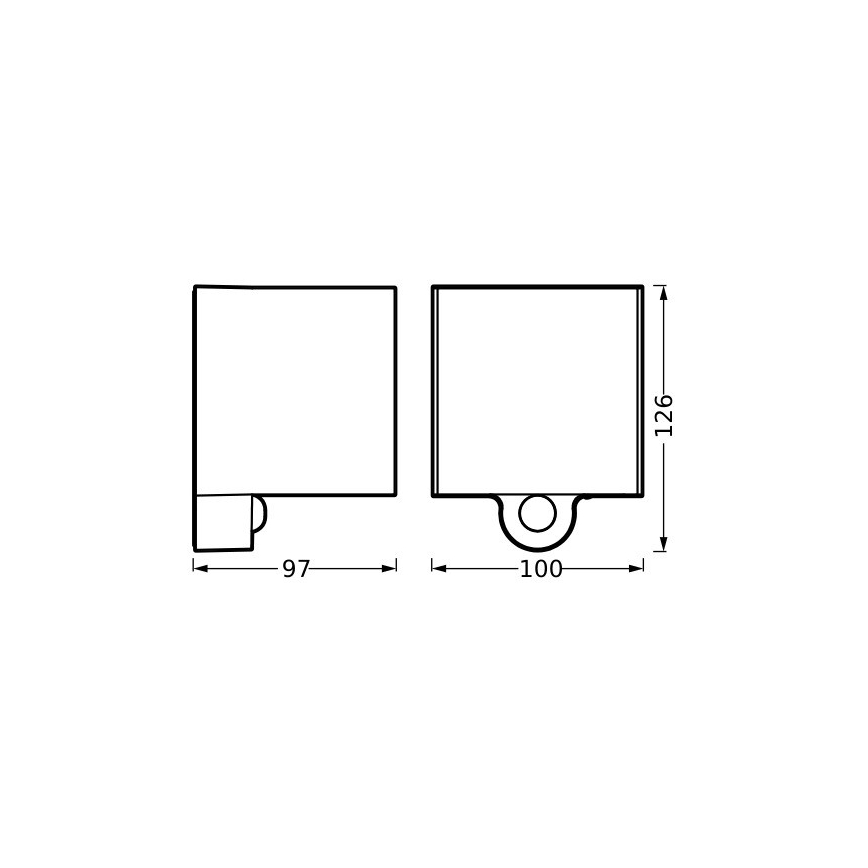 Ledvance - Aplique LED recargable de exterior con sensor ENDURA STYLE LED/2,5W/5V IP54