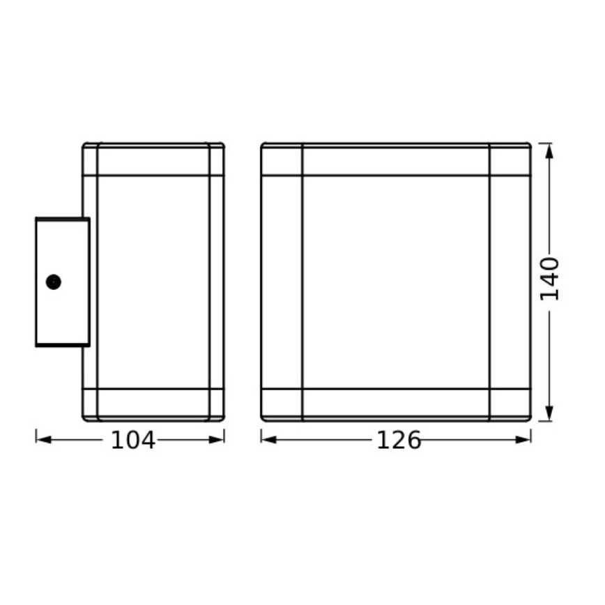 Ledvance - Aplique LED para exterior ENDURA STYLE DALLAS LED/9W/230V IP44