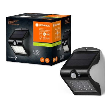 Ledvance - Aplique LED solar con sensor MARIPOSA LED/1,5W/3,7V IP65