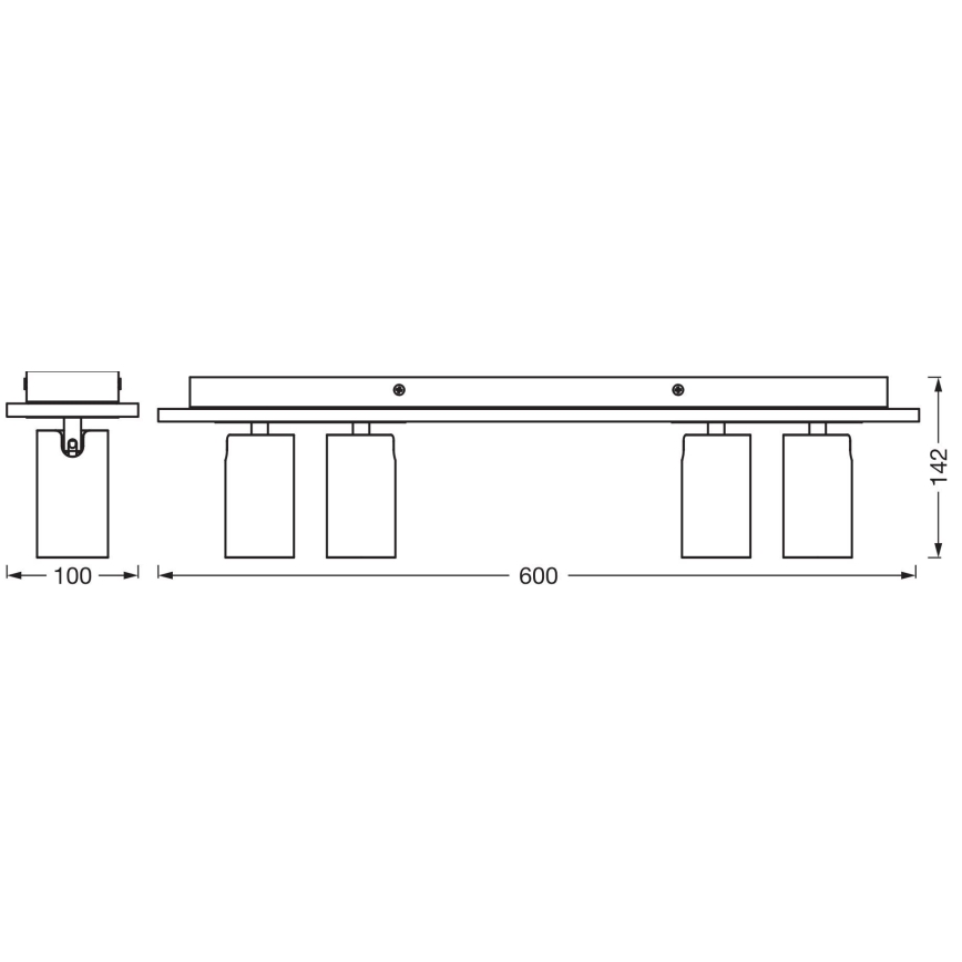 Ledvance - Foco LED DECOR MERCURY 4xGU10/3,4W/230V