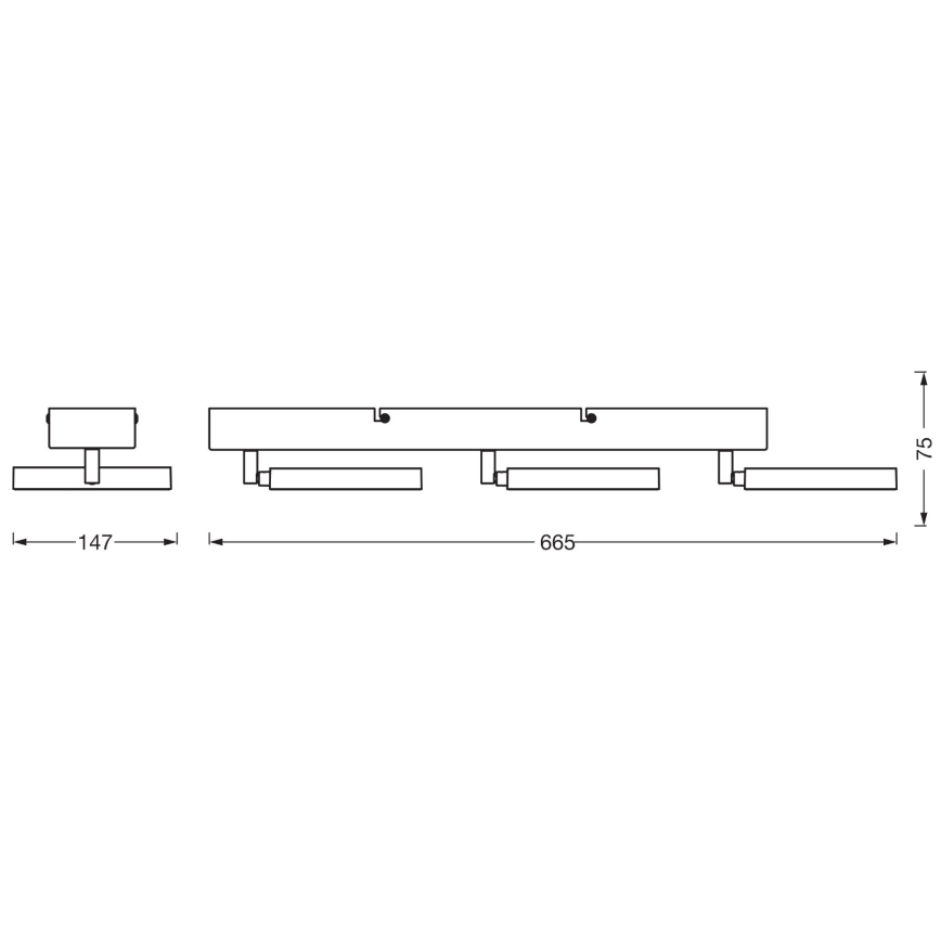 Ledvance - Foco LED DECOR SATURN 3xLED/11W/230V 3000/4200/6500K