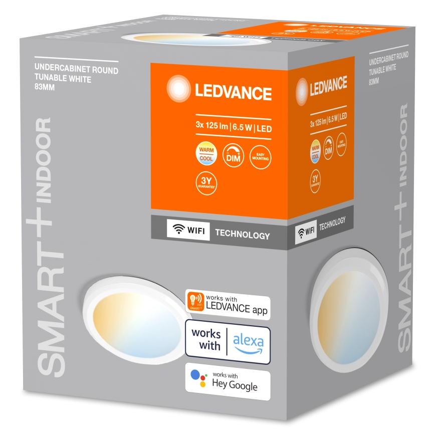 Ledvance - JUEGO 3x LED Lámpara regulable bajo el mueble de cocina SMART+ LED/6,5W/230V 3000-6500K Wi-Fi