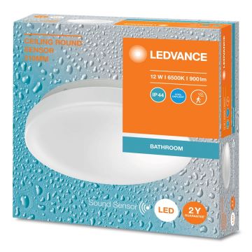 Ledvance - LED Plafón de baño con sensor CEILING ROUND LED/12W/230V IP44