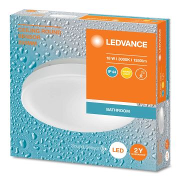 Ledvance - LED Plafón de baño con sensor CEILING ROUND LED/18W/230V IP44