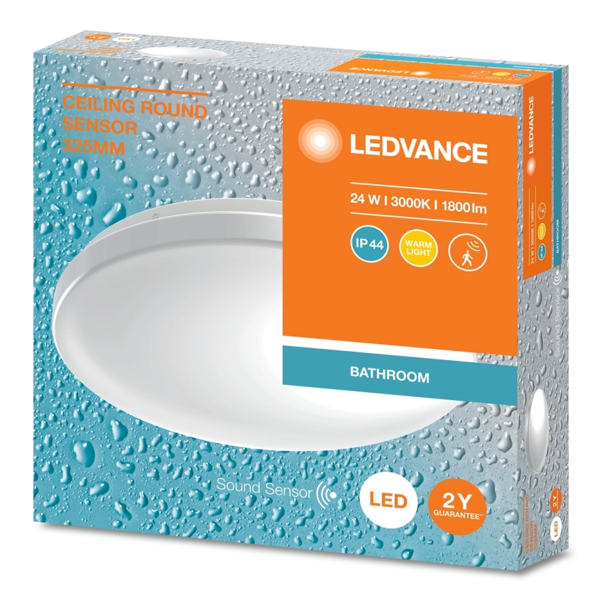 Ledvance - LED Plafón de baño con sensor CEILING ROUND LED/24W/230V IP44