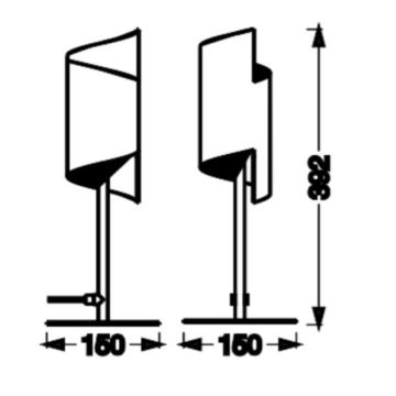 Ledvance - Lámpara de mesa LED regulable SMART+ DECOR TWIST LED/12W/230V 3000-6500K Wi-Fi negro