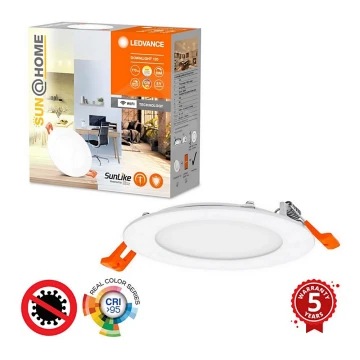 Ledvance - Lámpara empotrable LED regulable SUN@HOME LED/8W/230V 2200-5000K CRI 95 Wi-Fi