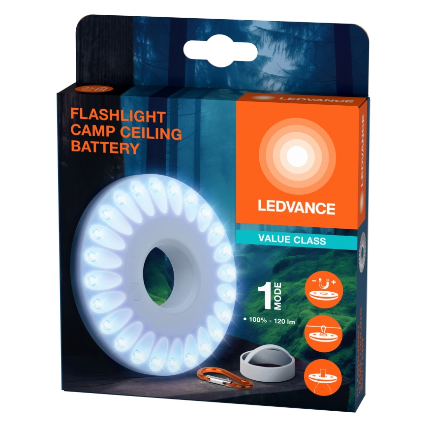 Ledvance - Lámpara LED FLASHLIGHT CAMP LED/1,2W/3xAAA