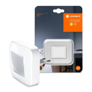 Ledvance - Lámpara LED nocturna con sensor LUNETTA LED/0,2W/230V 3000K