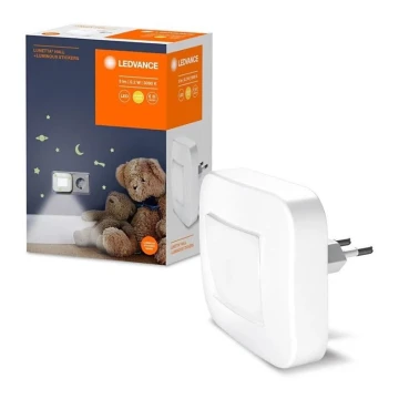 Ledvance - Lámpara LED nocturna con sensor LUNETTA LED/0,2W/230V