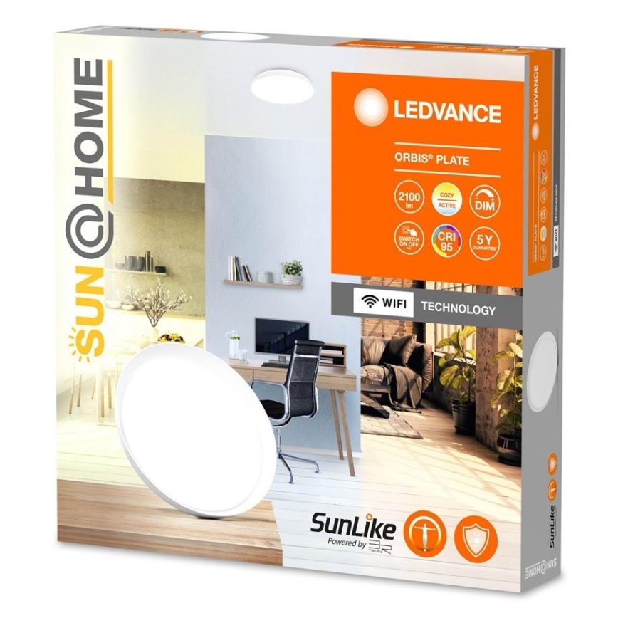 Ledvance - Plafón LED regulable SUN@HOME ORBIS LED/26W/230V 2200-5000K CRI 95 Wi-Fi