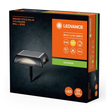 Ledvance - Lámpara solar LED regulable ENDURA STYLE SOLAR LED/1,2W/3,7V IP65