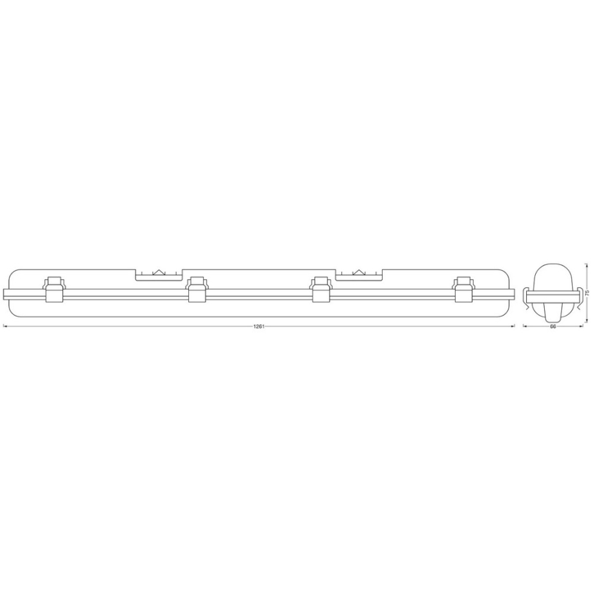 Ledvance - Lámpara técnica LED con sensor SUBMARINE 1xG13/16W/230V IP65