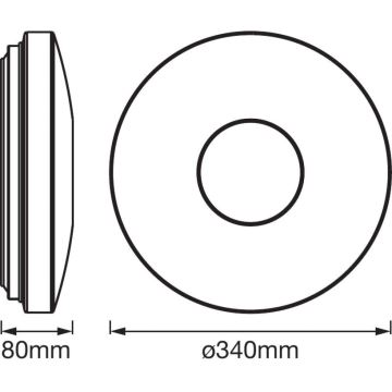 Ledvance - LED Plafón con sensor SPARKLEDOT LED/24W/230V