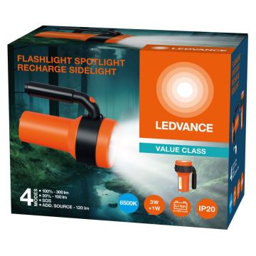 Ledvance - Linterna recargable LED con un power bank FLASHLIGHT LED/3W/5V 2400mAh