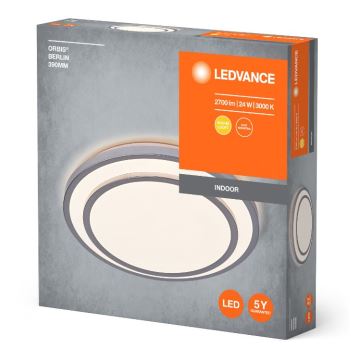 Ledvance - Plafón LED ORBIS BERLIN LED/24W/230V plata