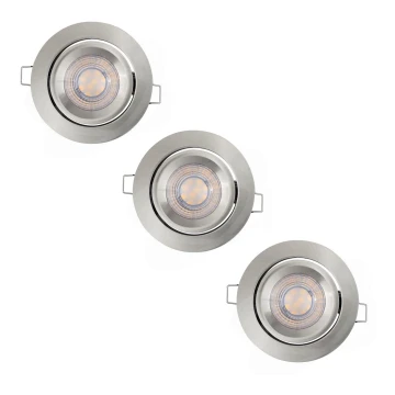 Ledvance - SET 3x LED Lámpara de techo regulable SIMPLE LED/4,9W/230V