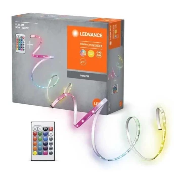 Ledvance - Tira LED RGBW regulable FLEX 5m LED/14W/230V + control remoto