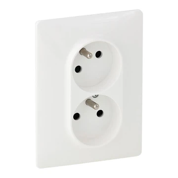 Legrand 753186 - Tomacorriente VALENA LIFE 250V/16A 2x2P+T blanco