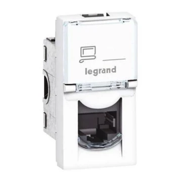 Legrand 76551 - Enchufe MOSAIC 1xRJ45 clase 5E UTP 1M blanco