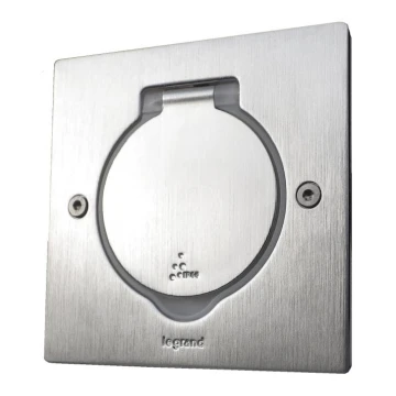 Legrand 89700 - Marco para enchufe del suelo PLATINUM 2M IP44 acero inoxidable