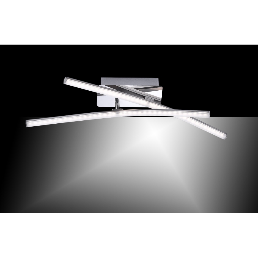 Leuchten Direkt 11270-55 - Lámpara de suspensión LED SIMON 2xLED/5W/230V cromo mate