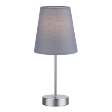 Leuchten Direkt 11680-15 - Lámpara de mesa HEINRICH 1xE14/40W/230V gris