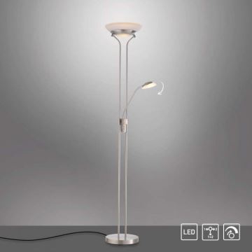 Leuchten Direkt 11730-55 - Lámpara de pie LED regulable ZAHARA LED/16W/230V + LED/5W