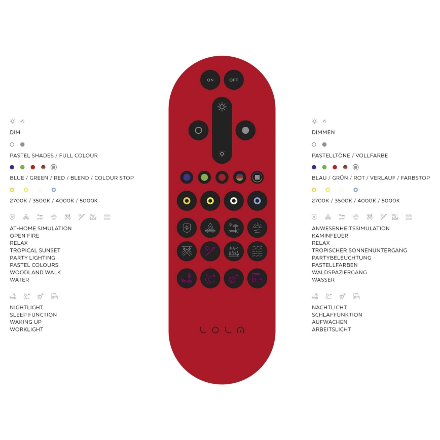 Leuchten Direkt 14281-16 - Plafón LED RGB regulable NAOMI LED/51,8W/230V Tuya + mando a distancia