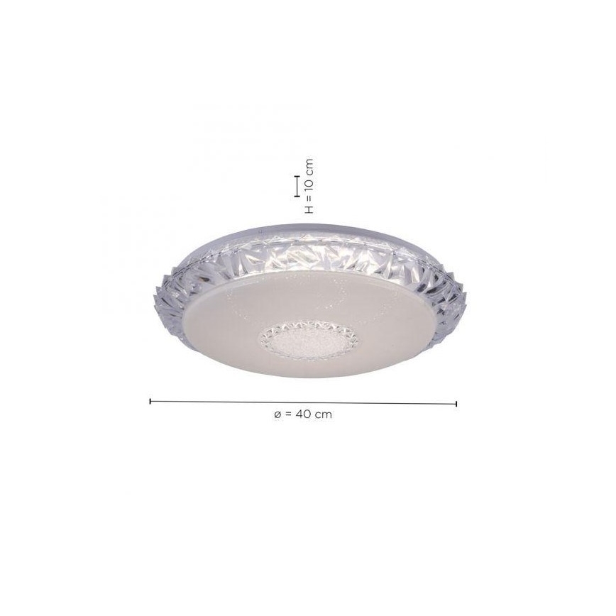 Leuchten Direkt 14376-00 - Plafón LED regulable RGBW LUCCA LED/18,8W/230V 2700-5000K + mando a distancia