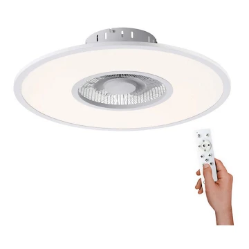 Leuchten Direkt 14642-16 - Plafón LED regulable con ventilador FLAT-AIR LED/32W/230V + mando a distancia