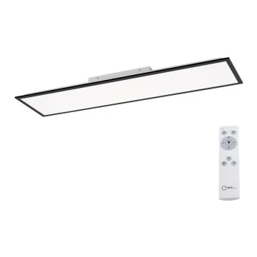 Leuchten Direkt 14757-18 - Panel LED regulable de superficie FLAT LED/36W/230V 2700-5000K negro + mando a distancia