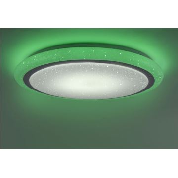 Leuchten Direkt 15230-16 - Plafón LED RGB regulable LUISA LED/42W/230V 3000-6400K + mando a distancia