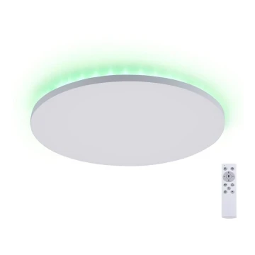 Leuchten Direkt 15602-16 - Plafón LED RGBW regulable GUSTAV LED/20,3W/230V + LED/1,8W 2700-5000K + mando a distancia