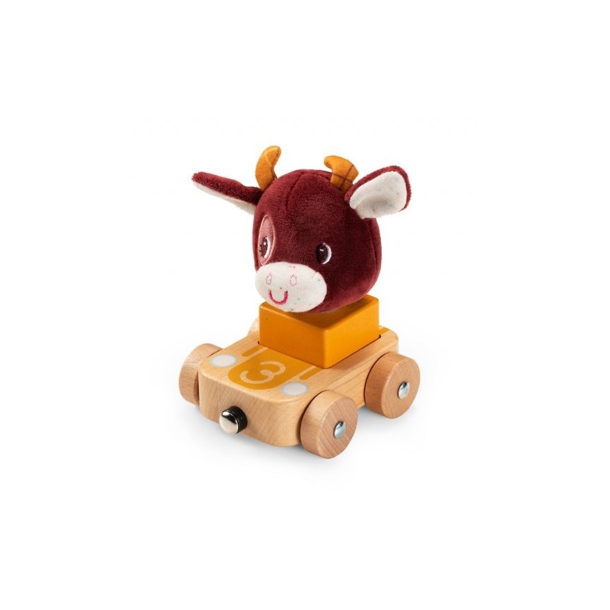 Lilliputiens - Coches de madera con animales Granja