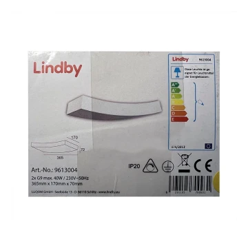 Lindby - Aplique LEANDER 2xG9/20W/230V