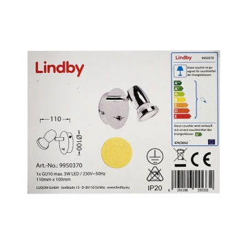 Lindby - Foco LED de pared ARMINIUS 1xGU10/5W/230V