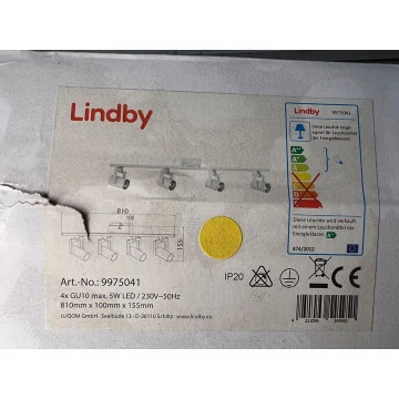 Lindby - Foco LED SULAMITA 4xGU10/5W/230V