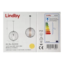 Lindby - Lámpara colgante KORIKO 1xE27/60W/230V