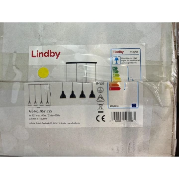 Lindby - Lámpara de araña con cable JASMINKA 4xE27/60W/230V